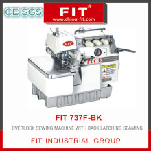 Overlock Sewing Machine with Back Latching Seaming (737f-Bk)